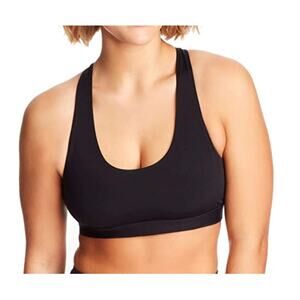 Maidenform Womens Black Wireless Sporty Racerback Sports Bra NEW XL